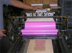 the
                            Vandercook - pretty in pink