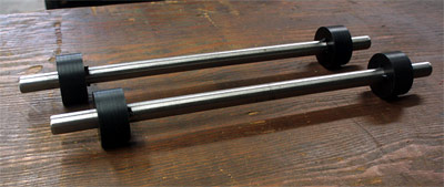 New 3x5 Kelsey Excelsior Roller
                      Shafts with Locking Trucks