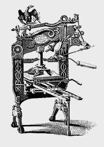 Georege Clumer's Columbian Printing
                Press circa 181`4