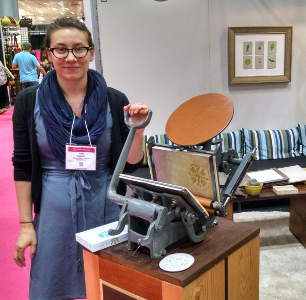 Tori Baggot of Gilah Press at National
                  Stationary Show