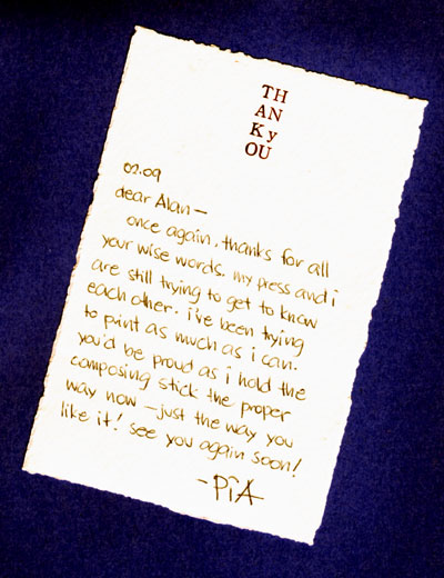 PiA's note