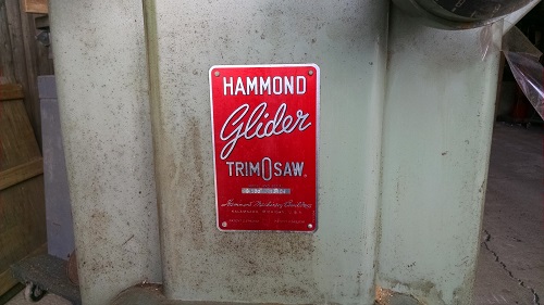 Hammond Glider Trim-o-Saw Model G-100 Cleans Up nice