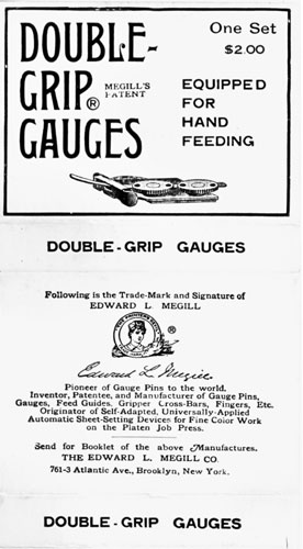 Megill Double Grip Gauge Pin box