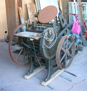 Chandler & Price Hand Fed platen press