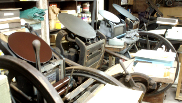 Platen Presses
                      of The Excelsior Press collection