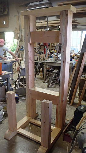 Common Press Frame Constructed by Paul
                Nichols