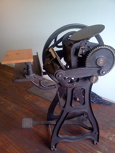 Brian Noel's "Favorite" platen press