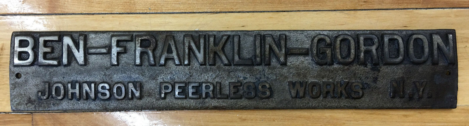 Franlin Gordon Nameplate