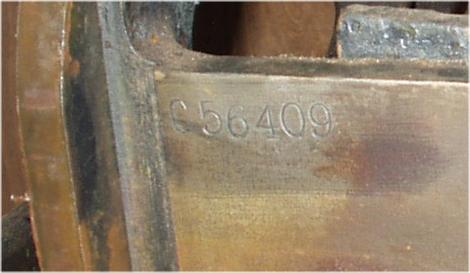 Serial Number on a Chandler & Price
                      Platen Press