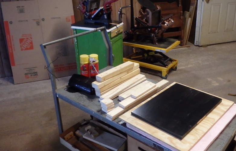 Materials to crate up
                          5x8 press